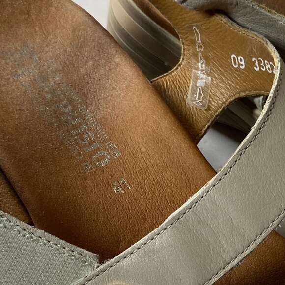 MEPHISTO FLORENTINA Ladies Beige Grain Leather Sandal 41 - Picture 2 of 4